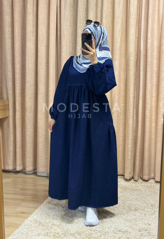 Robe Jean Amira "Bleu nuit"