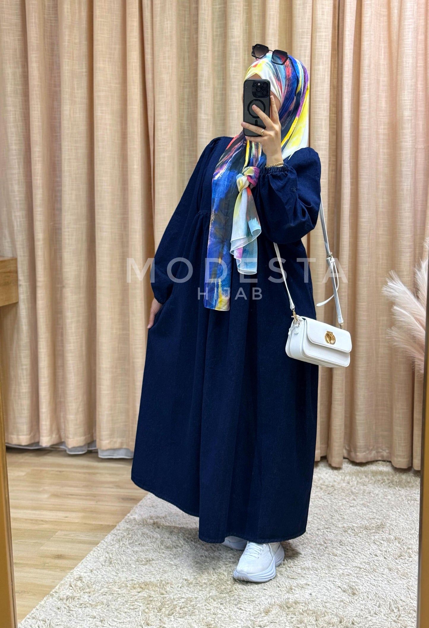 Robe Jean Amira "Bleu nuit"