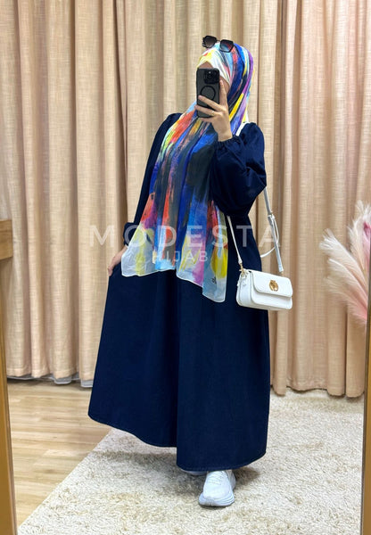 Robe Jean Amira "Bleu nuit"